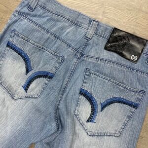 Southpole Jeans Mens 34 Blue Embroidered Pocket Baggy Y2K Streetwear Denim FAIR